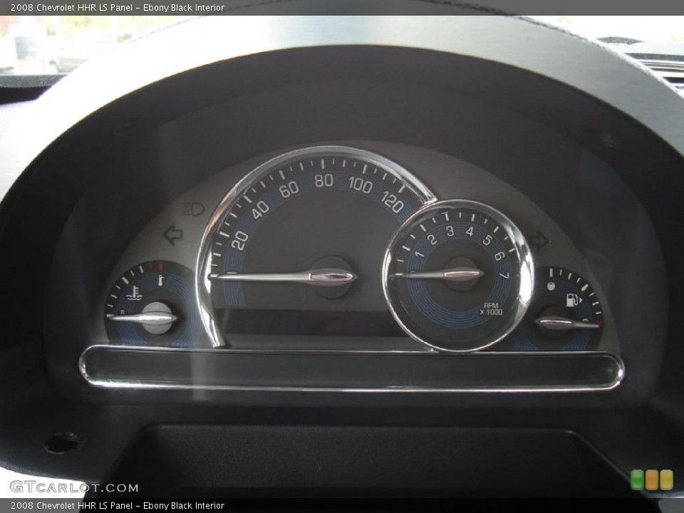 Ebony Black Interior Gauges for the 2008 Chevrolet HHR LS Panel #37976988