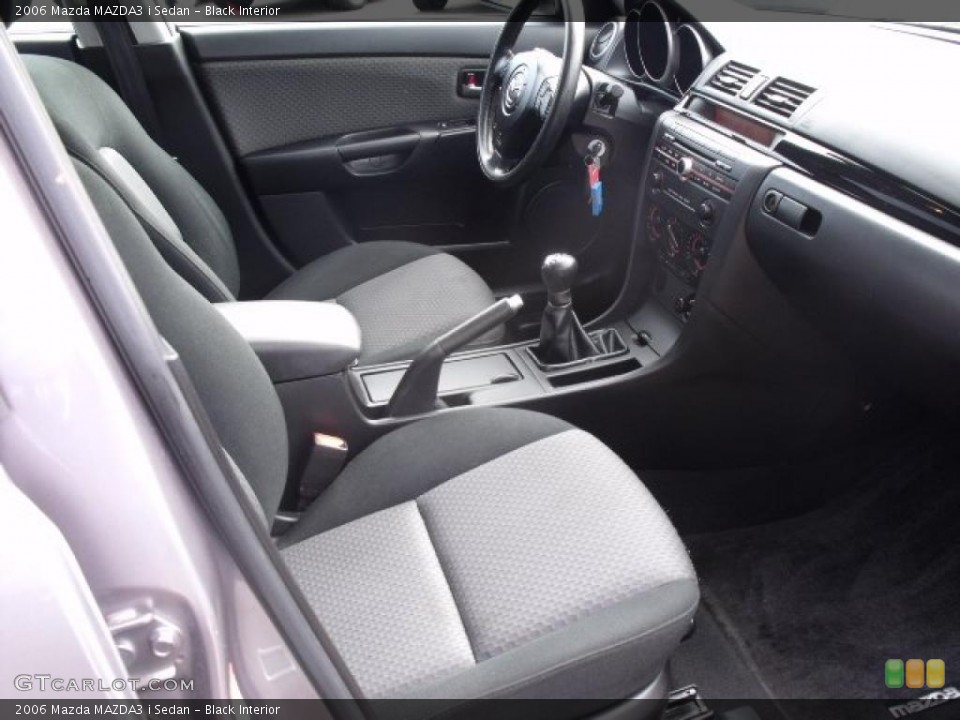 Black Interior Photo for the 2006 Mazda MAZDA3 i Sedan #37978000