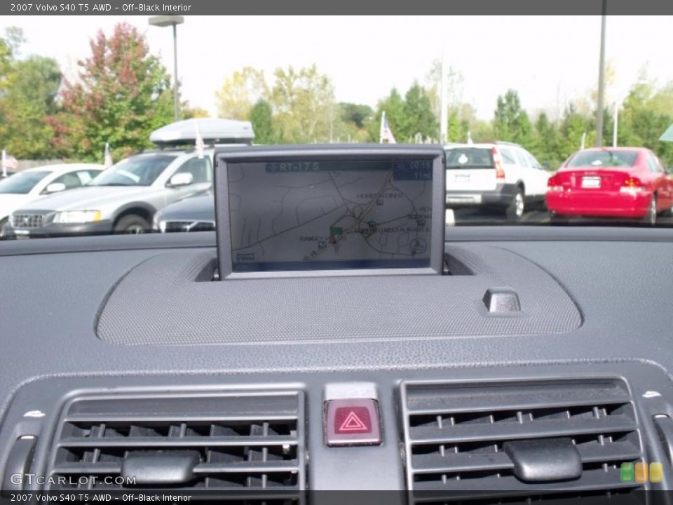 Off-Black Interior Navigation for the 2007 Volvo S40 T5 AWD #37978372