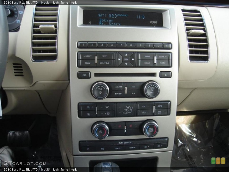 Medium Light Stone Interior Controls for the 2010 Ford Flex SEL AWD #37979788
