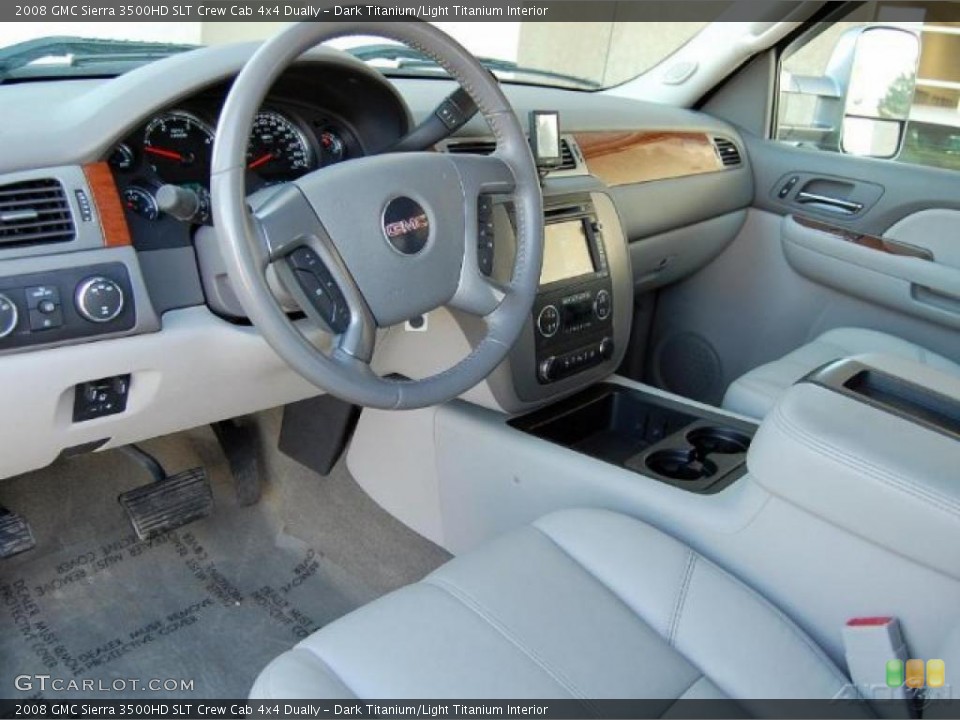 Dark Titanium/Light Titanium Interior Photo for the 2008 GMC Sierra 3500HD SLT Crew Cab 4x4 Dually #37980804