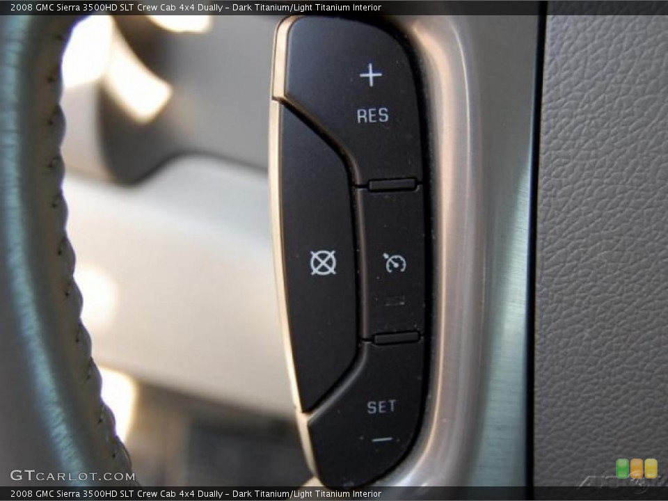 Dark Titanium/Light Titanium Interior Controls for the 2008 GMC Sierra 3500HD SLT Crew Cab 4x4 Dually #37980896