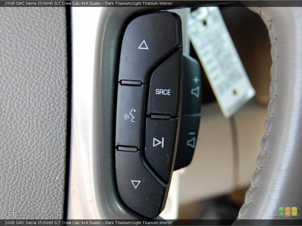 Dark Titanium/Light Titanium Interior Controls for the 2008 GMC Sierra 3500HD SLT Crew Cab 4x4 Dually #37980912