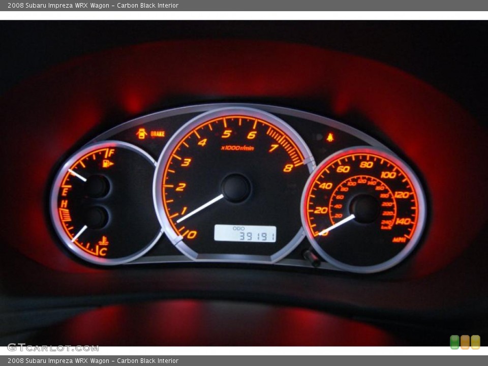 Carbon Black Interior Gauges for the 2008 Subaru Impreza WRX Wagon #37981212