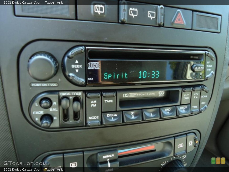Taupe Interior Controls for the 2002 Dodge Caravan Sport #37982204