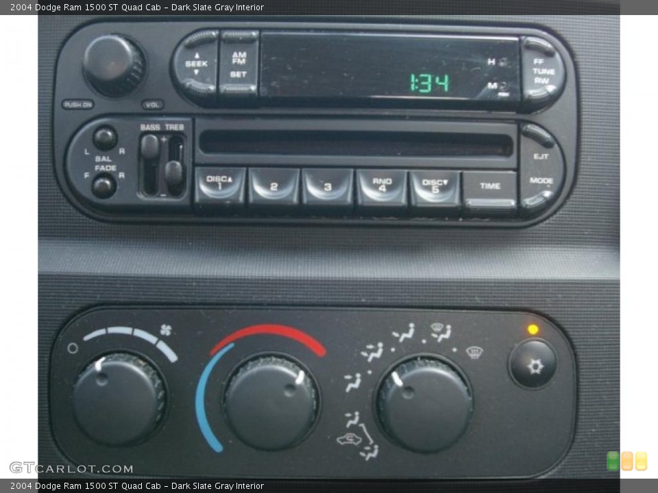 Dark Slate Gray Interior Controls for the 2004 Dodge Ram 1500 ST Quad Cab #37982916