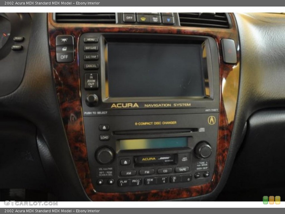 Ebony Interior Controls for the 2002 Acura MDX  #37984156