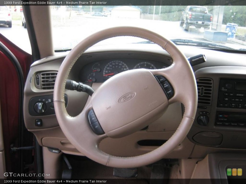 Medium Prairie Tan Interior Steering Wheel for the 1999 Ford Expedition Eddie Bauer 4x4 #37985721