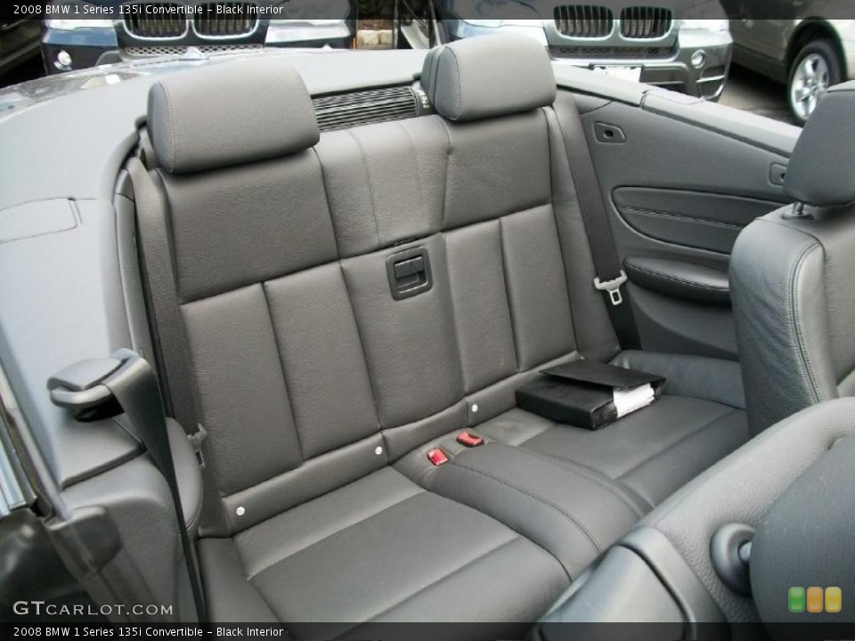 Black Interior Photo for the 2008 BMW 1 Series 135i Convertible #37987929