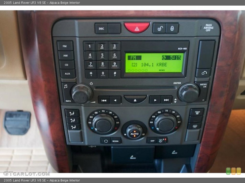 Alpaca Beige Interior Controls for the 2005 Land Rover LR3 V8 SE #37988457
