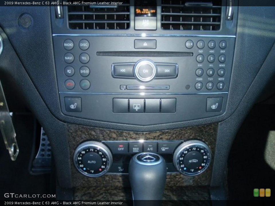 Black AMG Premium Leather Interior Controls for the 2009 Mercedes-Benz C 63 AMG #37988557