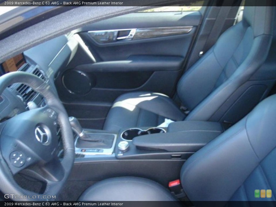 Black AMG Premium Leather Interior Photo for the 2009 Mercedes-Benz C 63 AMG #37988729
