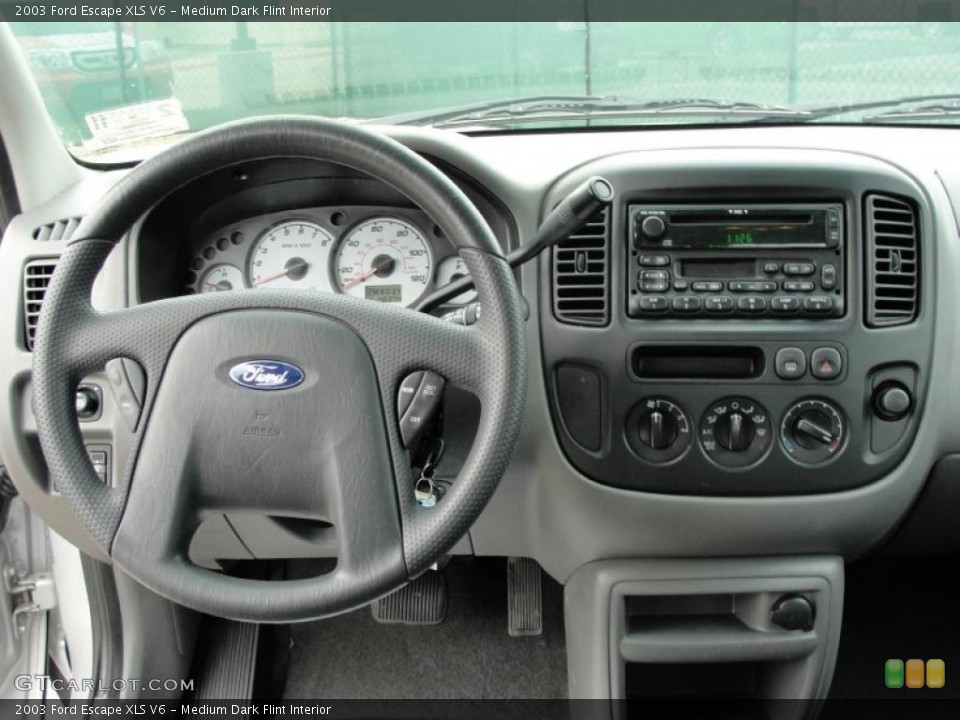 Medium Dark Flint Interior Dashboard for the 2003 Ford Escape XLS V6 #37989629