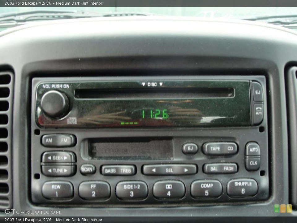 Medium Dark Flint Interior Controls for the 2003 Ford Escape XLS V6 #37989645