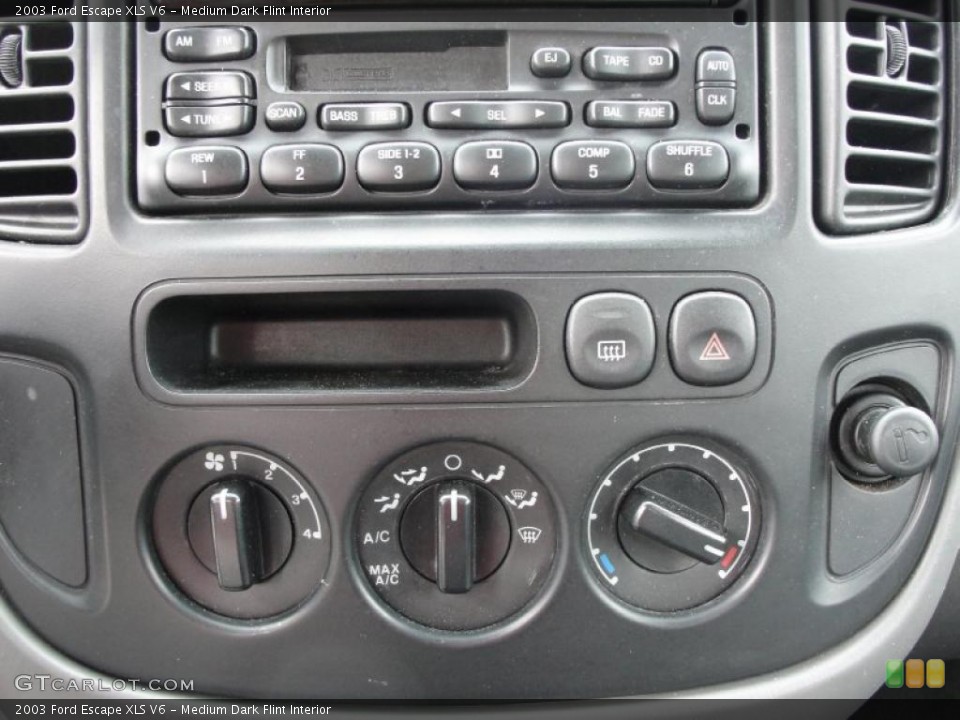 Medium Dark Flint Interior Controls for the 2003 Ford Escape XLS V6 #37989661