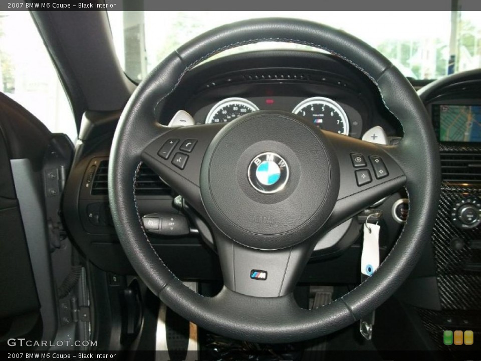 Black Interior Steering Wheel for the 2007 BMW M6 Coupe #37990061