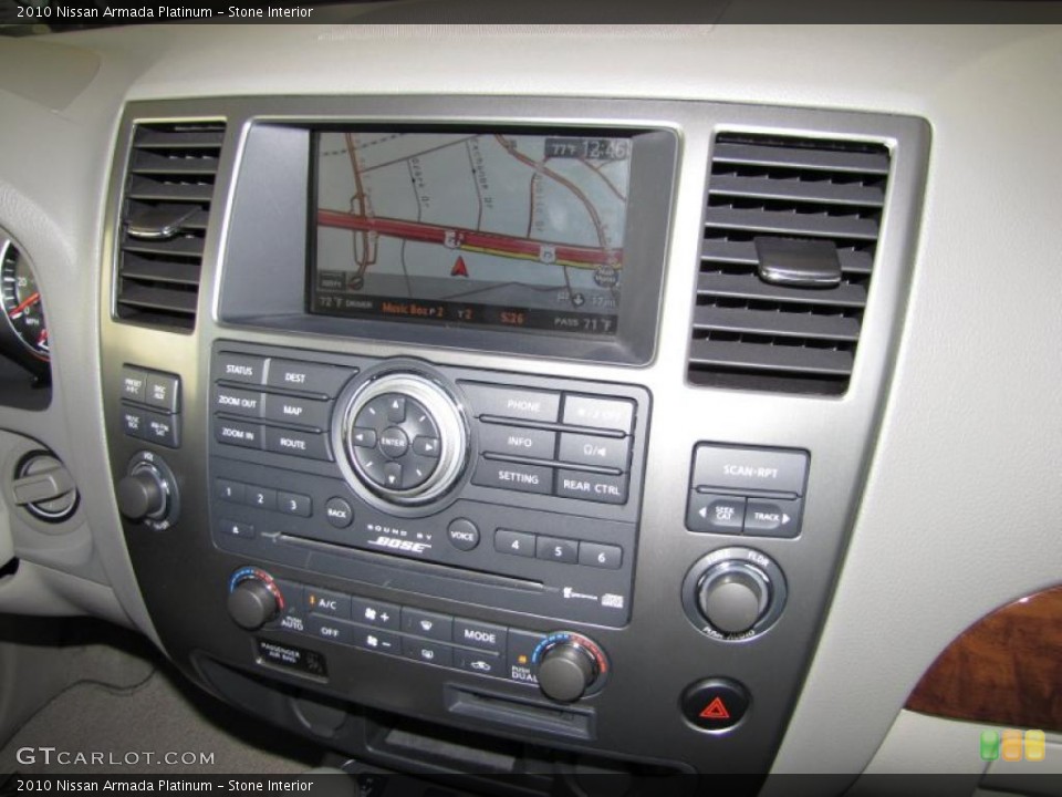 Stone Interior Controls for the 2010 Nissan Armada Platinum #37990221