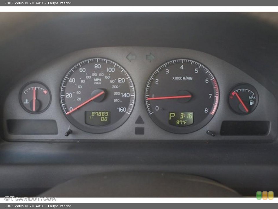 Taupe Interior Gauges for the 2003 Volvo XC70 AWD #37990317