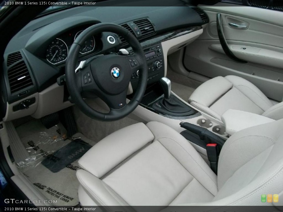 Taupe Interior Photo for the 2010 BMW 1 Series 135i Convertible #37991665