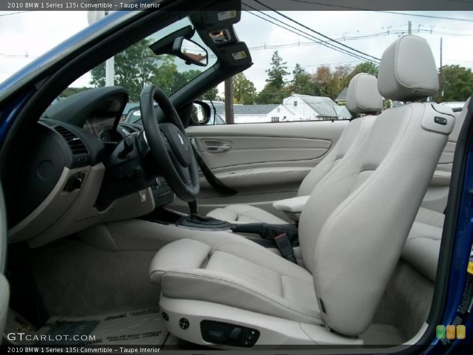 Taupe Interior Photo for the 2010 BMW 1 Series 135i Convertible #37991689