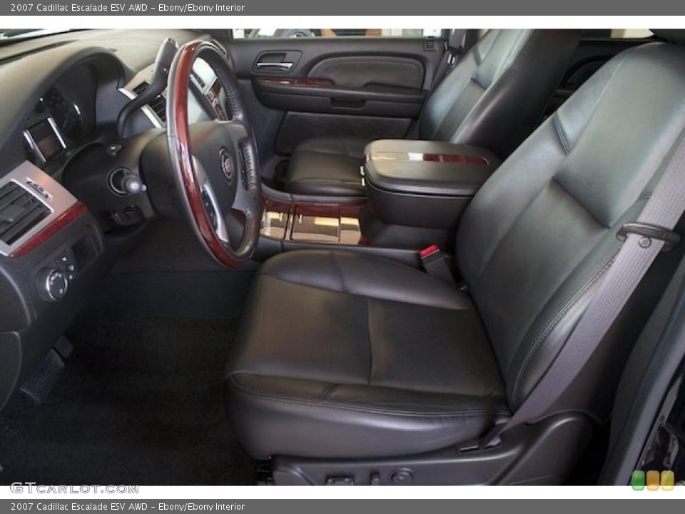 Ebony/Ebony Interior Photo for the 2007 Cadillac Escalade ESV AWD #37992149