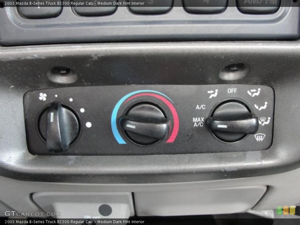 Medium Dark Flint Interior Controls for the 2003 Mazda B-Series Truck B2300 Regular Cab #37992797