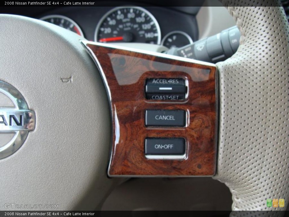 Cafe Latte Interior Controls for the 2008 Nissan Pathfinder SE 4x4 #37993301