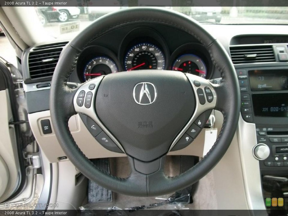 Taupe Interior Steering Wheel for the 2008 Acura TL 3.2 #37993425