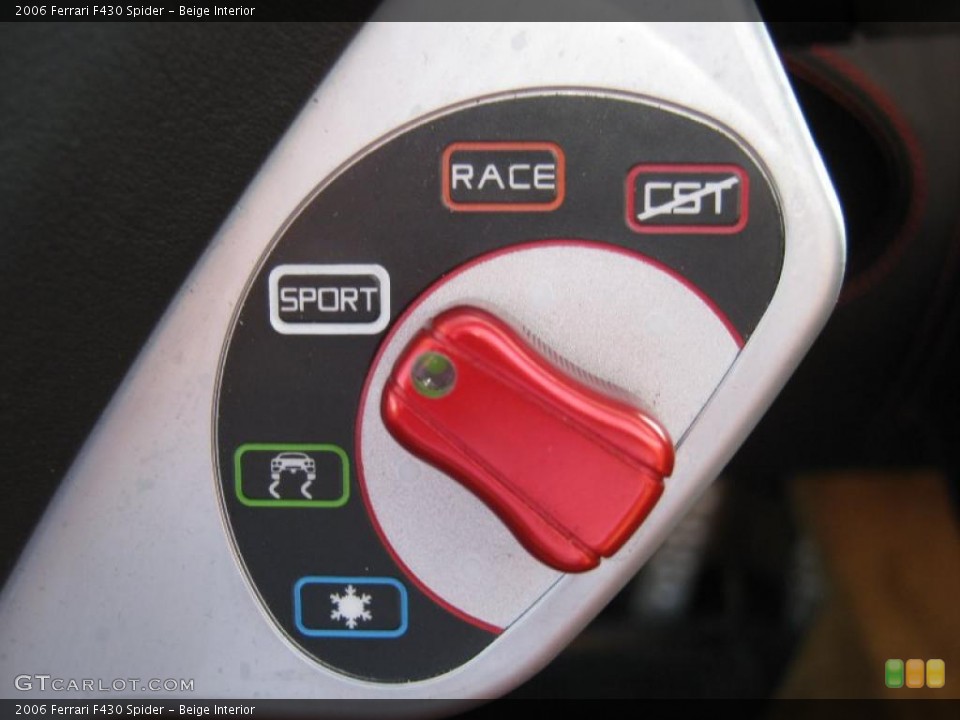 Beige Interior Controls for the 2006 Ferrari F430 Spider #37994325