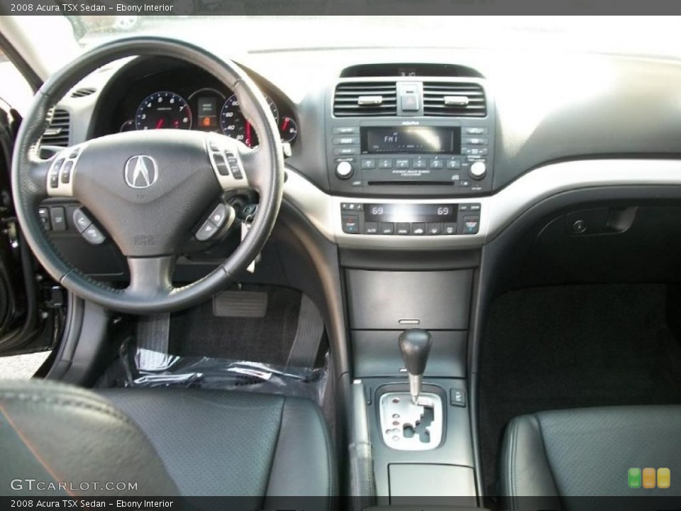Ebony Interior Dashboard for the 2008 Acura TSX Sedan #37994553