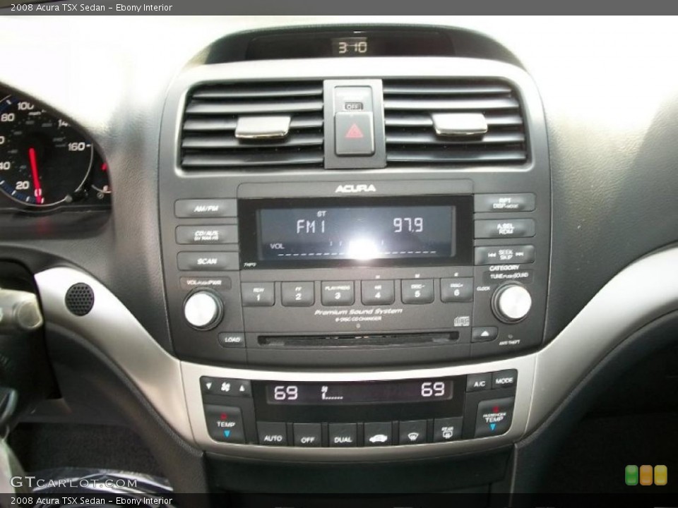Ebony Interior Controls for the 2008 Acura TSX Sedan #37994637