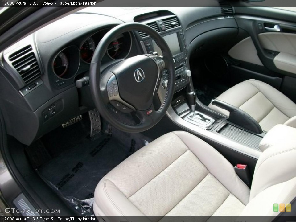 Taupe/Ebony Interior Photo for the 2008 Acura TL 3.5 Type-S #37995061