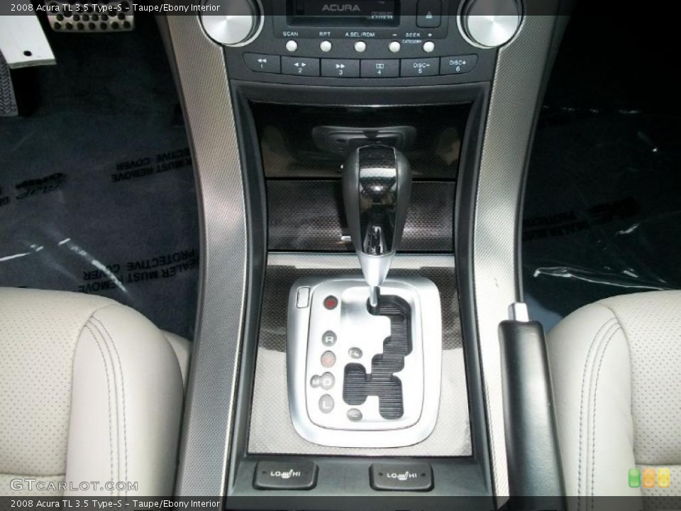 Taupe/Ebony Interior Transmission for the 2008 Acura TL 3.5 Type-S #37995221