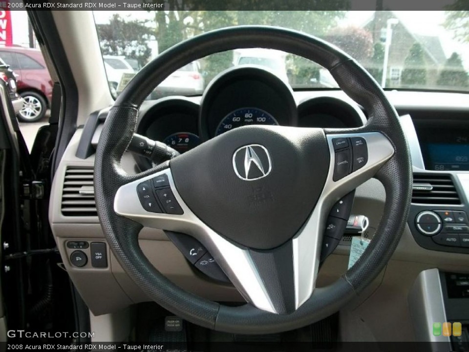 Taupe Interior Steering Wheel for the 2008 Acura RDX  #37995725