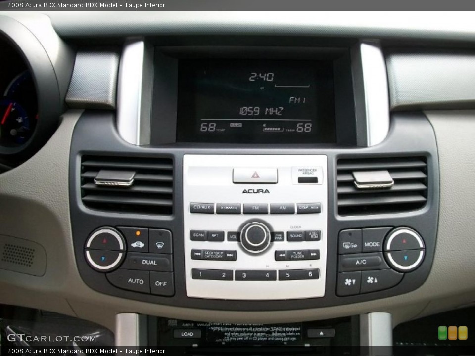 Taupe Interior Controls for the 2008 Acura RDX  #37995789