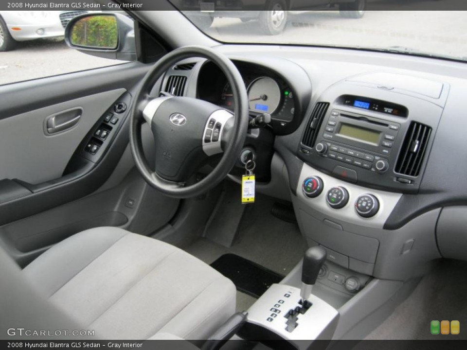Gray Interior Photo for the 2008 Hyundai Elantra GLS Sedan #37996397
