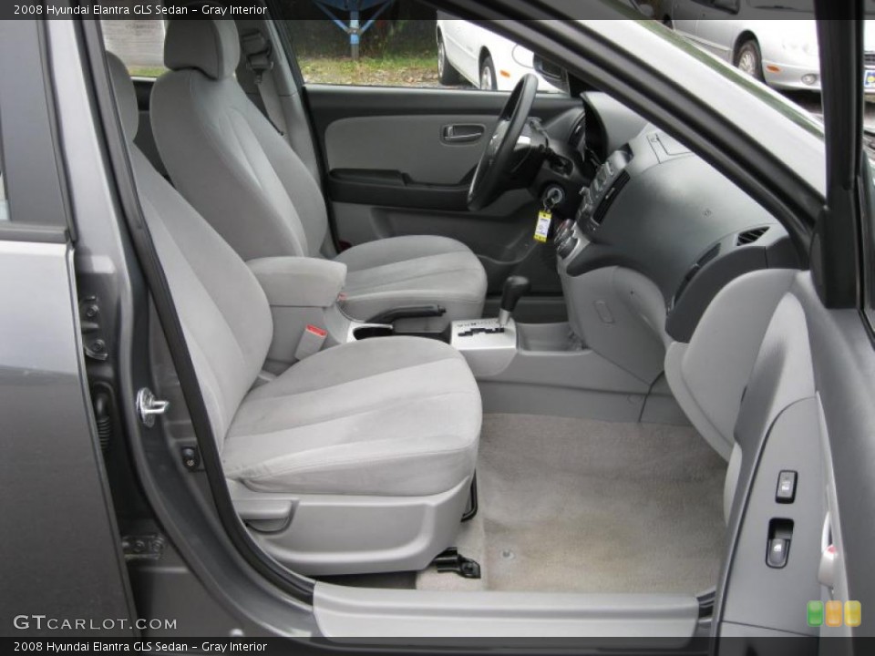 Gray Interior Photo for the 2008 Hyundai Elantra GLS Sedan #37996561