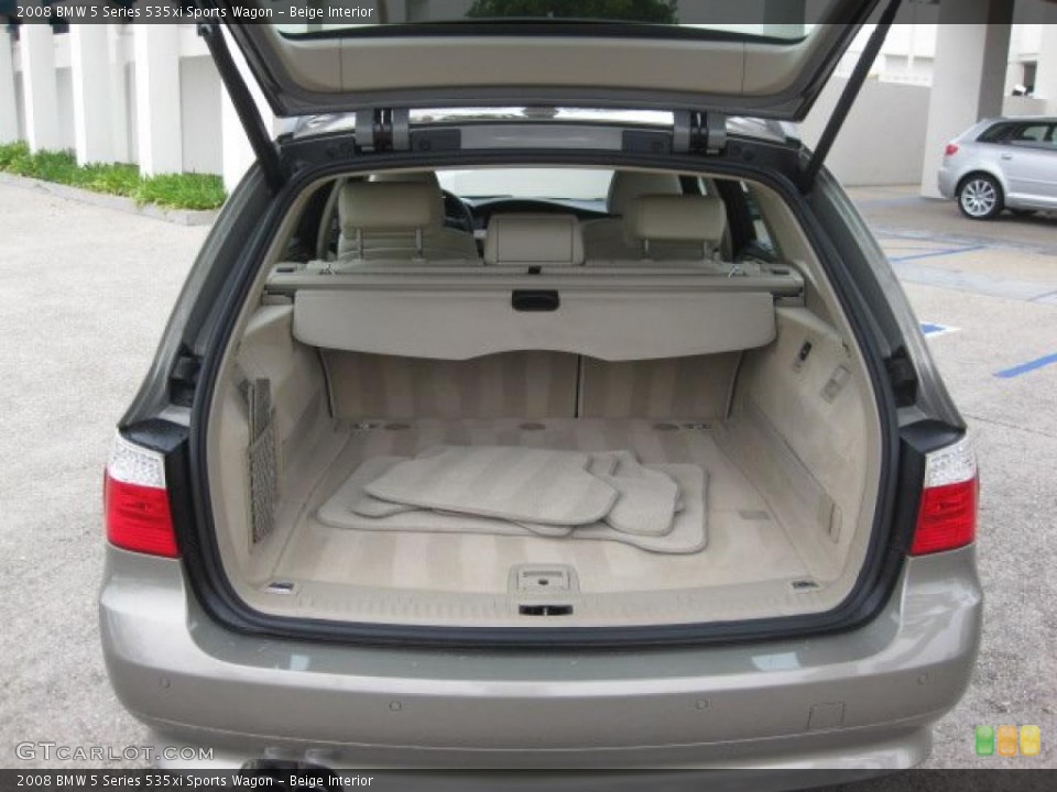 Beige Interior Trunk for the 2008 BMW 5 Series 535xi Sports Wagon #37996645