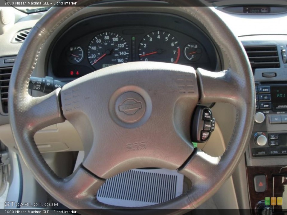 Blond Interior Steering Wheel for the 2000 Nissan Maxima GLE #37996769