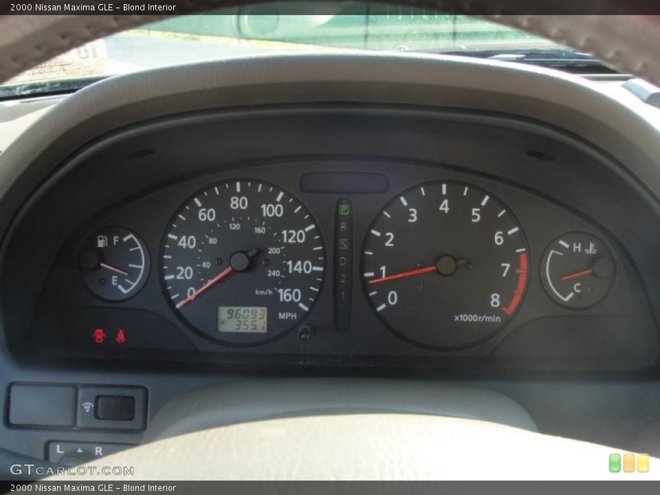 Blond Interior Gauges for the 2000 Nissan Maxima GLE #37996785