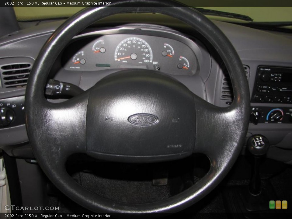 Medium Graphite Interior Steering Wheel for the 2002 Ford F150 XL Regular Cab #37996953