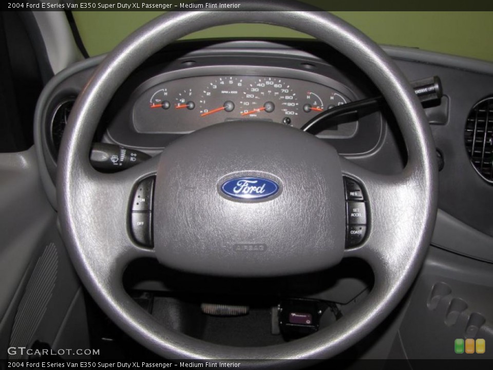 Medium Flint Interior Steering Wheel for the 2004 Ford E Series Van E350 Super Duty XL Passenger #37997297