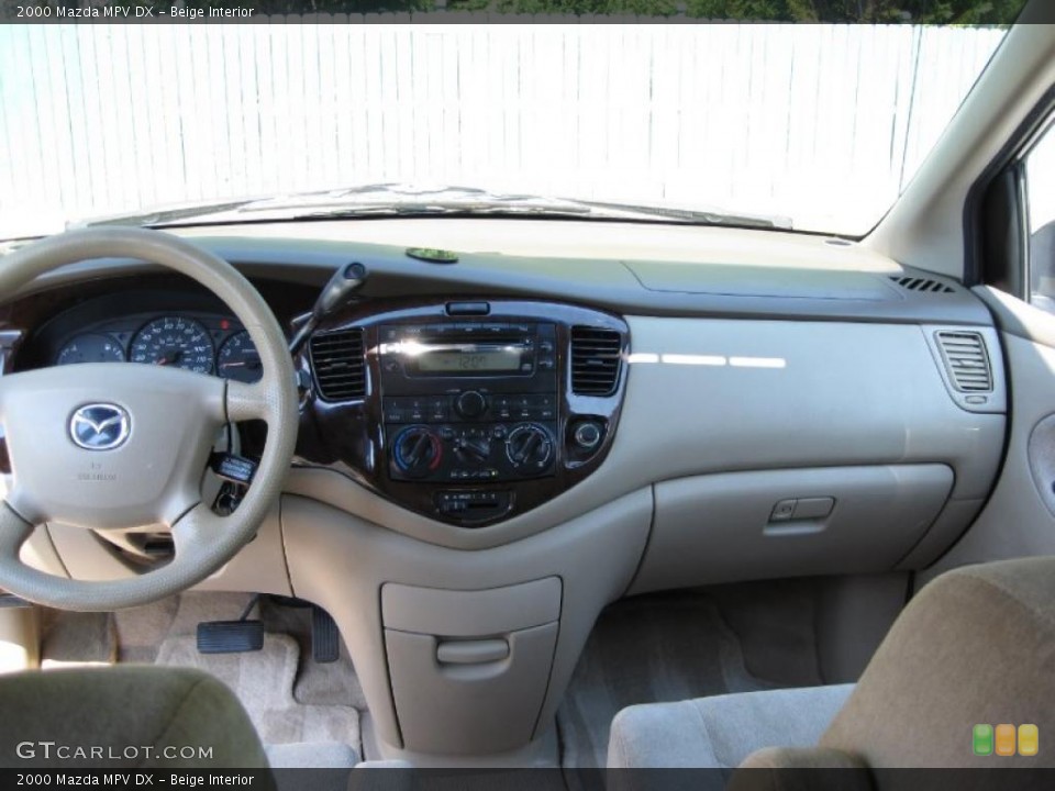 Beige Interior Dashboard for the 2000 Mazda MPV DX #38001894