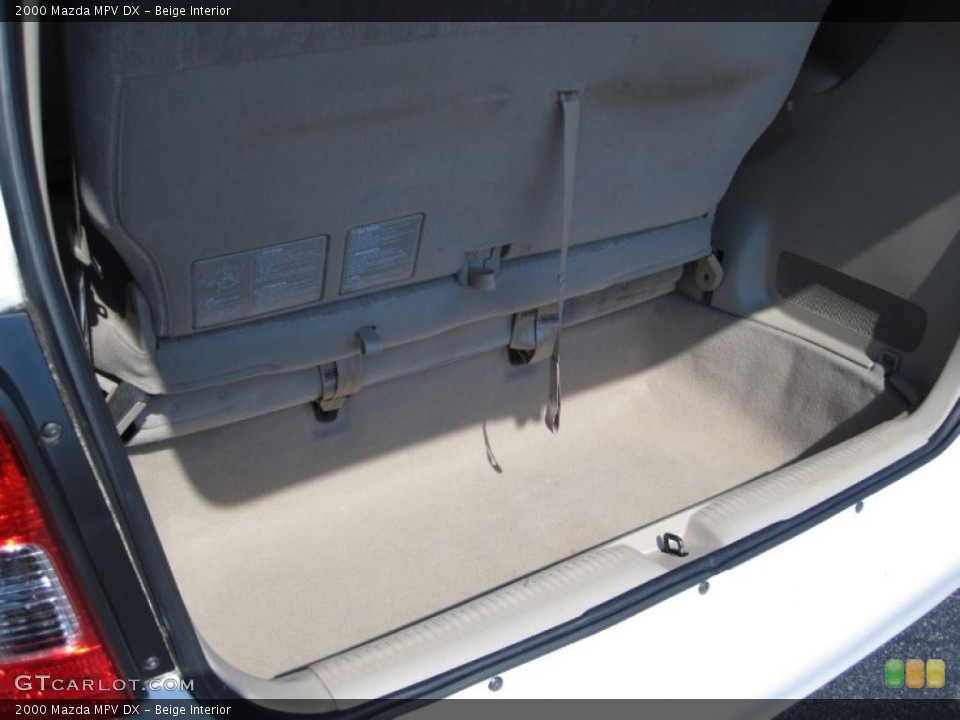 Beige Interior Trunk for the 2000 Mazda MPV DX #38001910