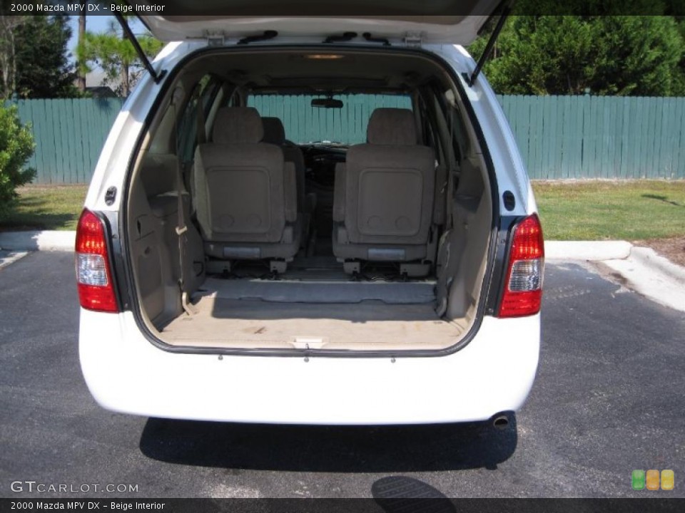 Beige Interior Trunk for the 2000 Mazda MPV DX #38001922
