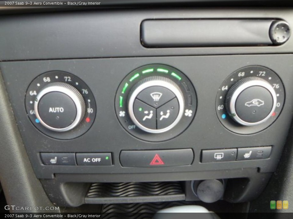 Black/Gray Interior Controls for the 2007 Saab 9-3 Aero Convertible #38003390