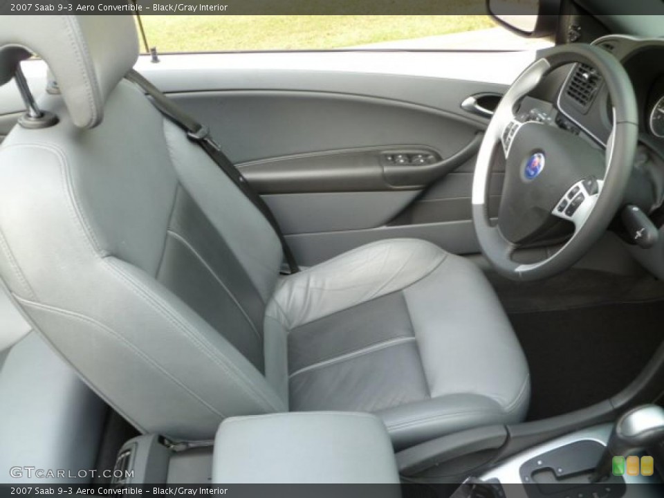 Black/Gray Interior Photo for the 2007 Saab 9-3 Aero Convertible #38003398