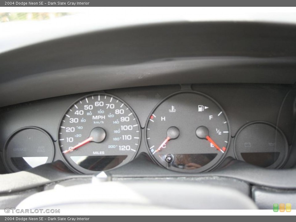 Dark Slate Gray Interior Gauges for the 2004 Dodge Neon SE #38003838