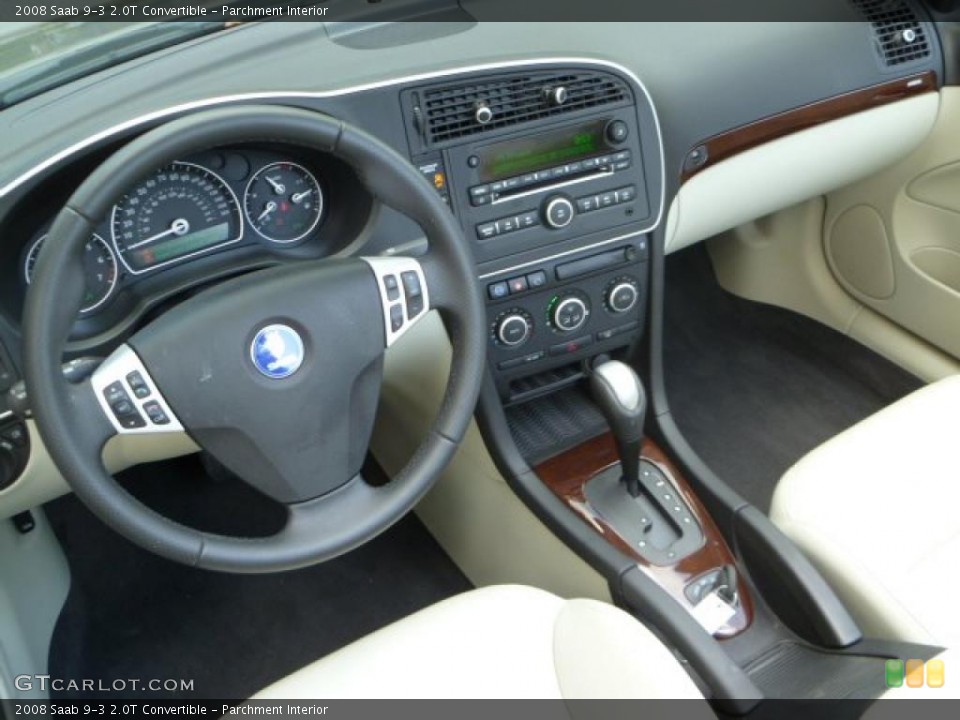 Parchment Interior Dashboard for the 2008 Saab 9-3 2.0T Convertible #38003926