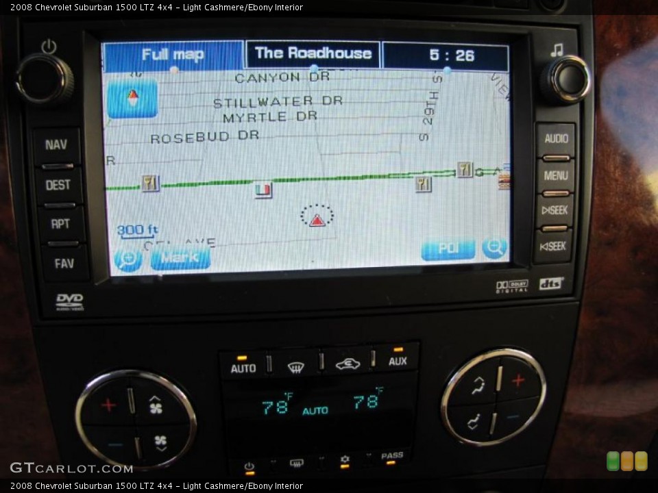 Light Cashmere/Ebony Interior Navigation for the 2008 Chevrolet Suburban 1500 LTZ 4x4 #38005118
